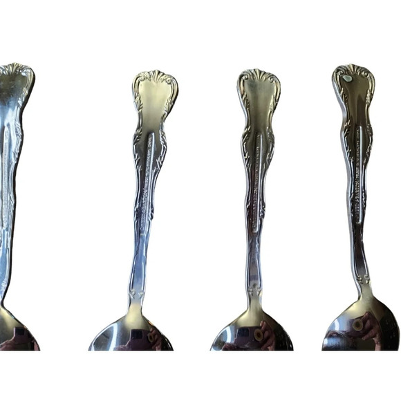 6 PC Reed & Barton Select 18/10 Stainless Victoria Pattern (??) Spoons Teaspoons - Picture 9 of 14